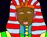 Dibuix Tutankamon pintat per ELNA