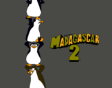 Dibuix Madagascar 2 Pingüins pintat per vs