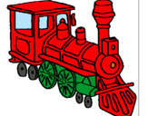 Dibuix Tren pintat per HUGO