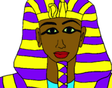 Dibuix Tutankamon pintat per retanpano