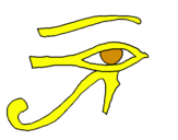 Dibuix Ull Horus pintat per carles