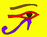 Dibuix Ull Horus pintat per paloma H