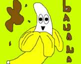 Dibuix Banana pintat per lara
