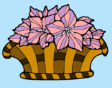 Dibuix Cistell de flors 8 pintat per nuria