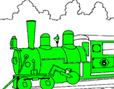 Dibuix Locomotora  pintat per JMSEA