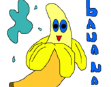 Dibuix Banana pintat per siru