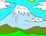 Dibuix Mont Fuji pintat per judith