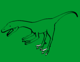 Dibuix Velociraptor II  pintat per ,kmm