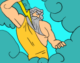 Dibuix Déu Zeus pintat per 2003aina