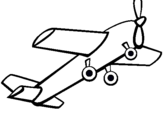 Dibuix Avió de joguina pintat per mpp