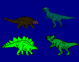 Dibuix Dinosauris de terra pintat per eric