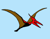 Dibuix Pterodàctil pintat per joan