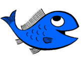Dibuix Peix pintat per peix blau
