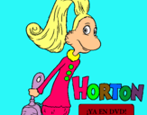 Dibuix Horton - Sally O'Maley pintat per irene