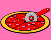 Dibuix Pizza pintat per ruth