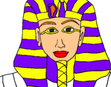 Dibuix Tutankamon pintat per pol