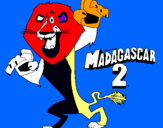 Dibuix Madagascar 2 Alex pintat per  jordi