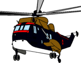 Dibuix Helicòpter al rescat  pintat per andrea pilar 