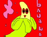 Dibuix Banana pintat per nuria