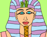 Dibuix Tutankamon pintat per 2003aina