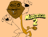 Dibuix Madagascar 2 Alex pintat per marc