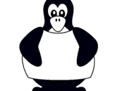 Dibuix Pingüí  pintat per ARNAU