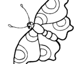 Dibuix Papallona pintat per formiga 1