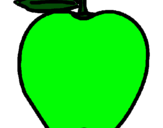 Dibuix poma pintat per laura