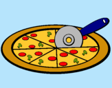 Dibuix Pizza pintat per gisela