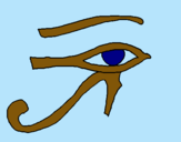Dibuix Ull Horus pintat per alba v