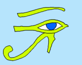 Dibuix Ull Horus pintat per abraham