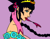 Dibuix Princesa xinesa pintat per andreitaXD