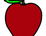 Dibuix poma pintat per Meritxell