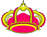 Dibuix Corona reial pintat per ale