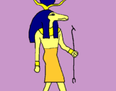 Dibuix Sobek II pintat per abraham