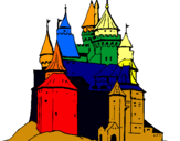 Dibuix Castell medieval pintat per Héctor