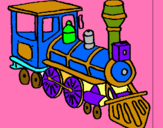 Dibuix Tren pintat per JOAN L.