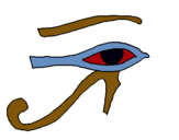 Dibuix Ull Horus pintat per DINOS