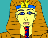 Dibuix Tutankamon pintat per abraham