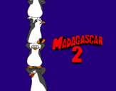 Dibuix Madagascar 2 Pingüins pintat per judith