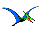 Dibuix Pterodàctil pintat per oriol m