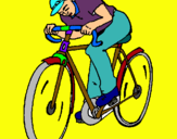 Dibuix Ciclisme pintat per DE LA VEGA