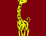 Dibuix Girafa pintat per maria fernanda portel