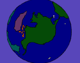 Dibuix Planeta Terra pintat per jùlia w.