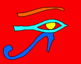 Dibuix Ull Horus pintat per carla