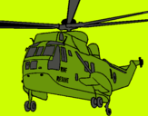 Dibuix Helicòpter al rescat  pintat per edgar