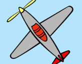 Dibuix Avió III pintat per ZHANGIE
