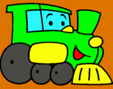 Dibuix Tren pintat per LAIA S.