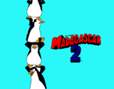 Dibuix Madagascar 2 Pingüins pintat per laura