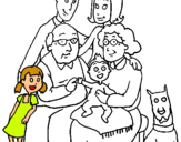 Dibuix Família pintat per mayana